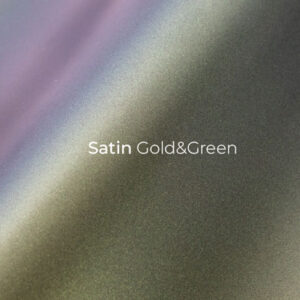 UPPF Satin Gold & Green Film Swatch