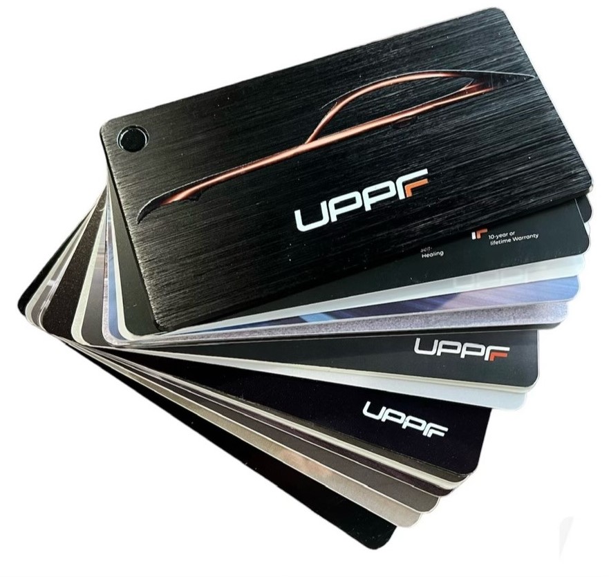 UPPF Paint Protection Film Fan Deck Swatch Book